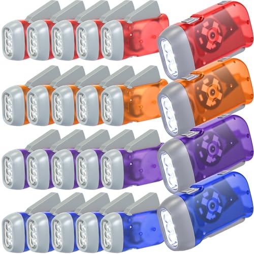 Image of Mudder 24 Pack Hand Crank Flashlight, Light 7
