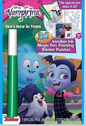 Thehomeuse Disney Vampirina Magic Ink Color Book