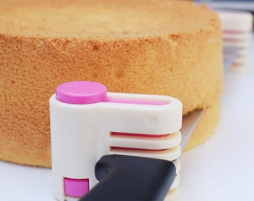 Miniatura 5 de Cortador de tarta para hacer tú mismo cortador de tartas estratificación auxiliar rebanador de pan cortador de tostadas nivelador de 5 capas