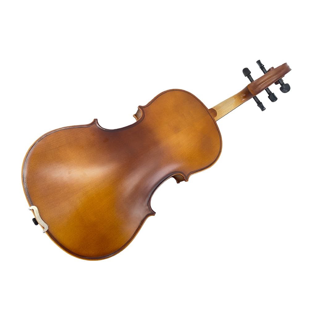 Yinfente Alto acoustique à 5 cordes de 40,6 cm pour étudiants, débutants, instrument d'alto complet professionnel fabriqué à la main avec étui, archet du Brésil, chiffon de nettoyage, chevalet, cordes