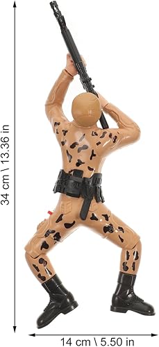 Miniatura 5 de Gadpiparty Eléctrico Kirsten dunst plástico soldado juguetes con luz y sonido 2 unids plástico gatear soldados niños modelo juguetes