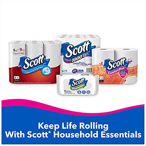 Scott ComfortPlus Toilet Paper, 12 Double Rolls, Bath Tissue (2 Pack) - 9