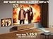 Smart Projector with WiFi 6 & Bluetooth, Compatible With Netflix/YouTube/ Prime Video Apps, Auto Focus & Keystone, Full-Sealed Optical Engine, Native 1080P Projector