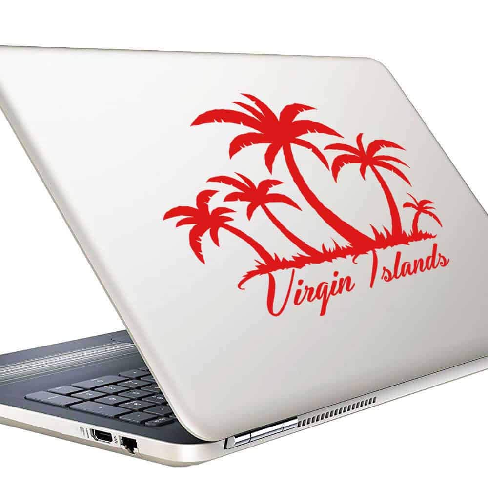 Palm Trees Vinyl Decal, Tropical Decal, Car Window Decal