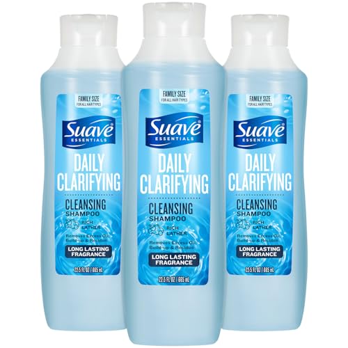 Suave Naturals Daily Clarifying Shampoo 12 oz (Pack of 3)