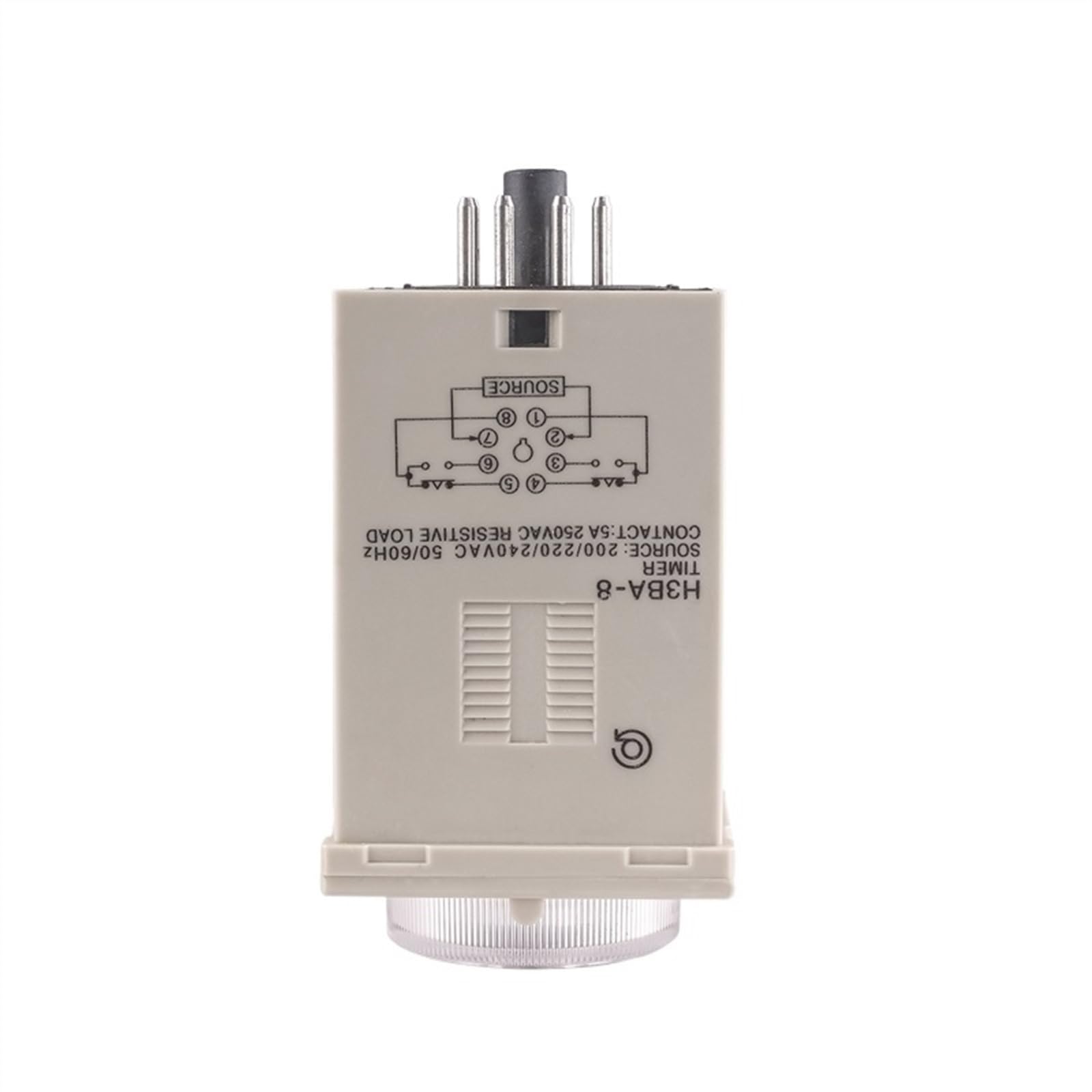Relé temporizador H3BA-8 AC220V 50Hz 60Hz relé de interruptor temporizador