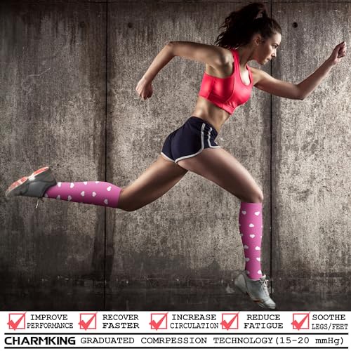 Image of Compression Socks (7 Pairs), 15-20 mmhg is BEST Graduated Athletic & Medical for Men & Women, Running, Flight, Travel, Nurses, Pregnant - Boost Performance, Blood Circulation