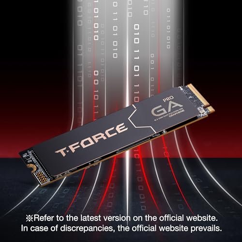 Image of TEAMGROUP T-Force GA PRO 2TB SSD Patented Graphene Heatsink DRAM SLC Cache 3D TLC NAND NVMe InnoGrit PCIe Gen5x4 M.2 2280 Internal SSD Read /Write 10,000 /8,500 MB /s TM8FFJ002T0C129