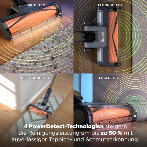 Shark PowerDetect Speed Akku-Staubsauger, Reverse Clean, Anti-Allergen-HEPA-Filtration, bis zu 60 Minuten Laufzeit… – Ansicht 5