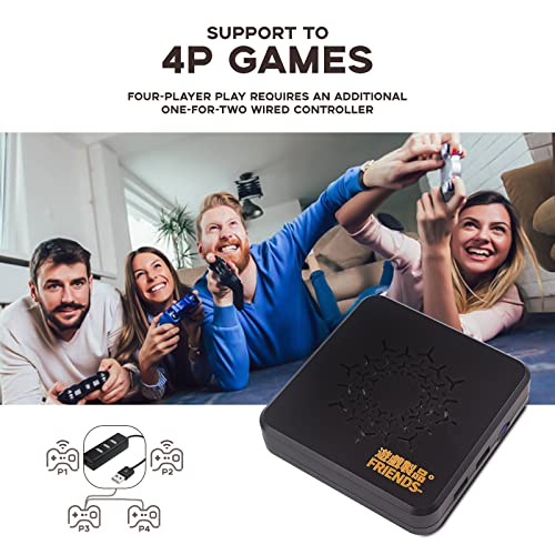 Retro-Game-Console-con-10000-Juegos-Precargado-Funcion-WiFi-Agregar-Mas-Juegos-Consola-Retro-con-Dos-Mandos-Inalambricos-De-24G-Salida-de-TVproyectorMonitor-HDMI