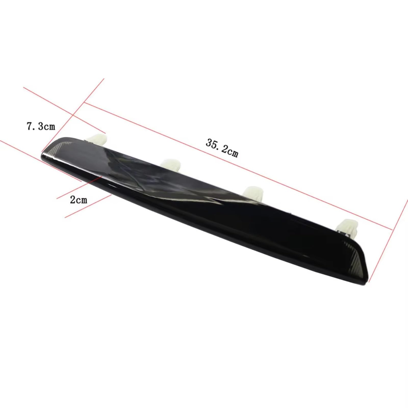 Tercera Luz Stop Compatible Con A3 8P RS3 Para Sportback 2004-2012 Tercera Luz Trasera Freno Lámpara Montaje Para Alto Accesorios Repuesto Coche Color Rojo 8P4945097C(Black)