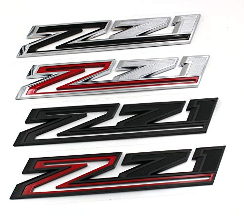 Image of 1PC 2019-2021 Silverado Z71 Emblem Badge 84632695 OEM Nameplate Replacement For 19-21 1500HD 2500HD 3500 HD (Matt Black)