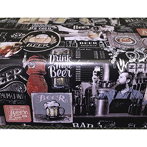 Toalha De Mesa Térmica Pvc Impermeável Beer 1,00 X 1,40