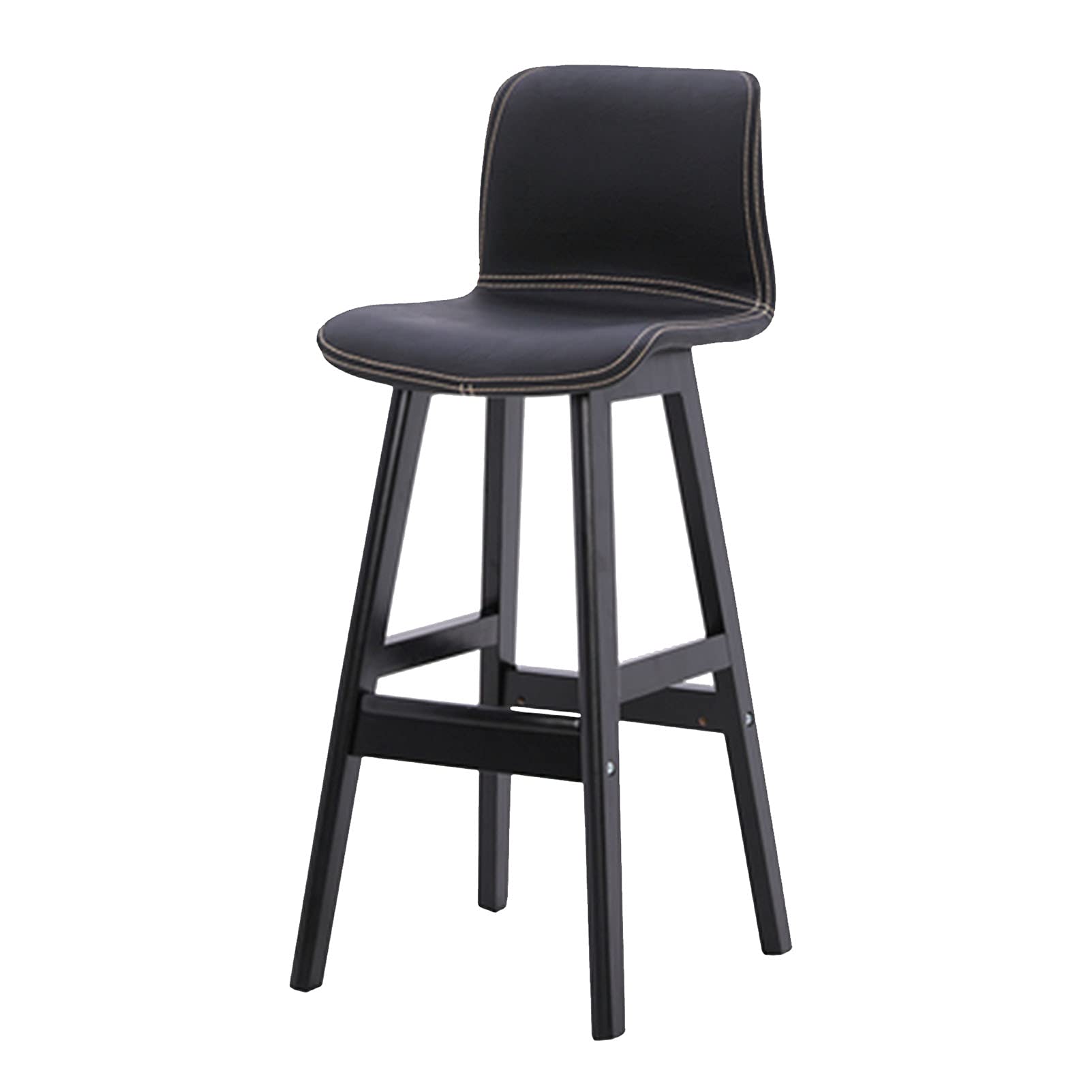 Tabourets de bar lot de 2 marron hauteur comptoir avec repose-pieds