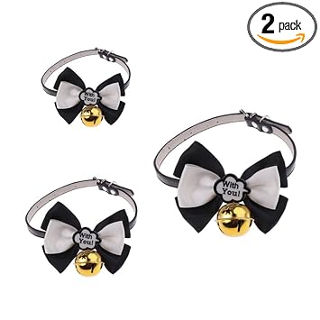 Maxbell New Pet Puppy Dog Cat Bowtie Bow Tie Adjustable Dog Collar Pet Supplies 5#L
