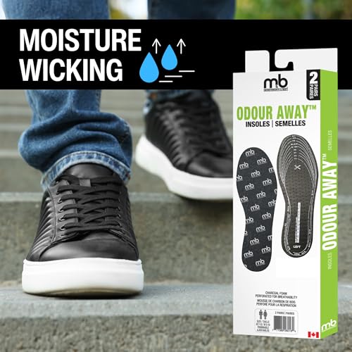 Plantillas Odour Away Moneysworth 2 PK Negro miniatura 5