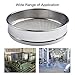 20cm Sieve 4 Mesh to 600 Mesh Stainless Steel Mesh Sieve with Frame for Laboratory Particle Analysis, 304 Stainless Steel Net for Medicine Food Industry Use(7 Mesh)