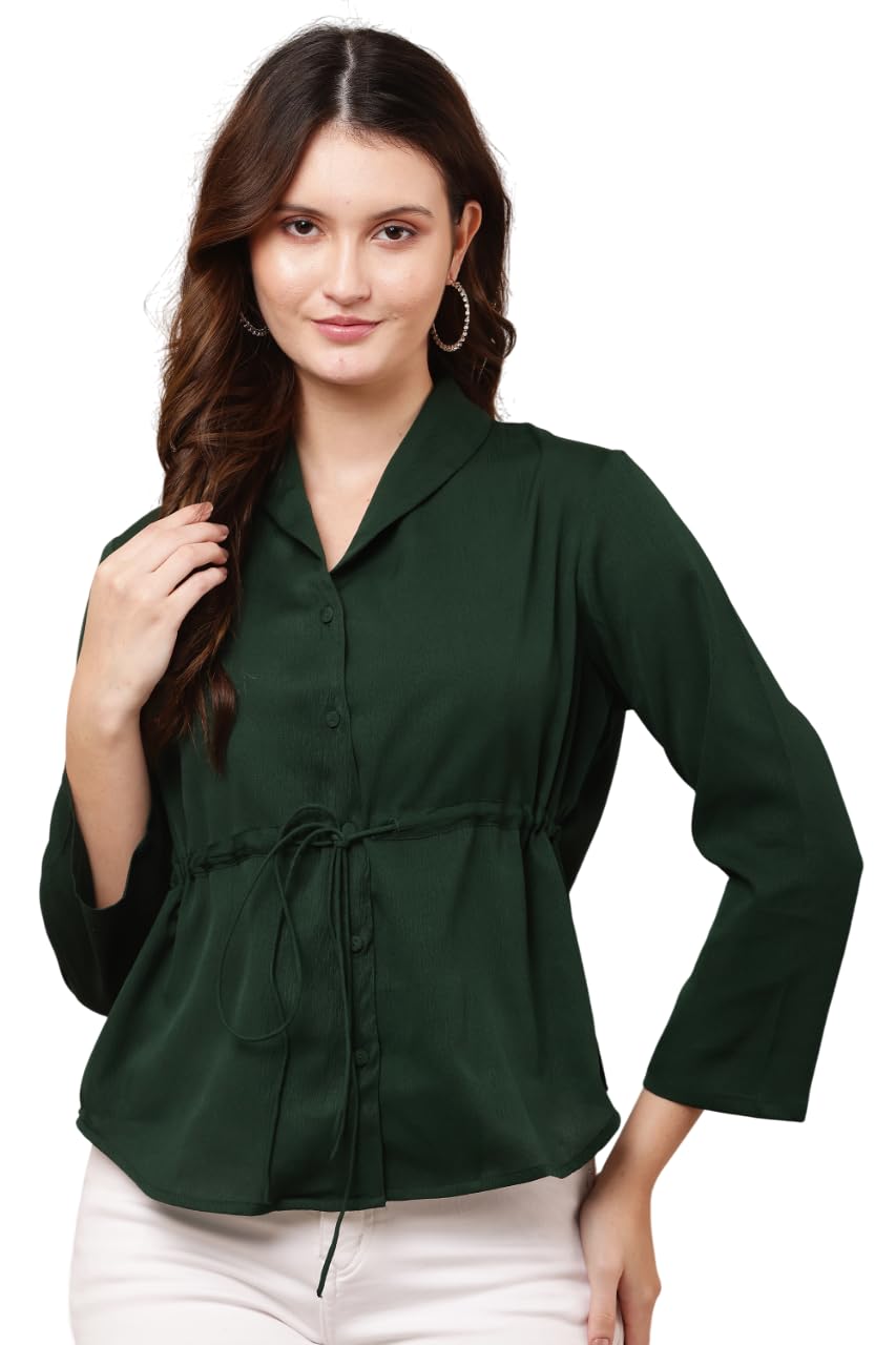 sarvayoni Women Polyester Blend Black 3/4th Sleeve Top-picture-5