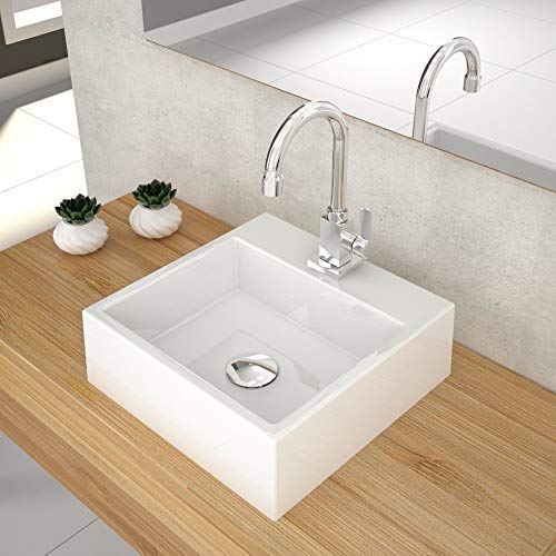 Kit Cuba Q355 C/Torneira Luxo 1195 Metal + Válvula Click 1 1/2'' (04cm) + Sifão Pvc + Flexível Bra