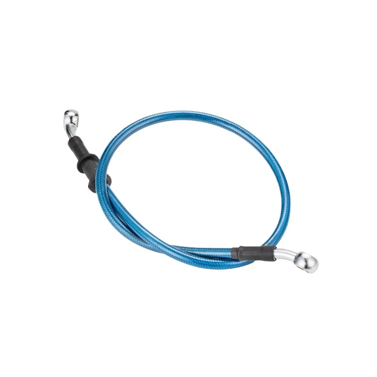 Universal Hydraulic Brake Hose for Motorcycles - 400mm to 1500mm Length, Stainless Steel Reinforced(Blue,80CM)