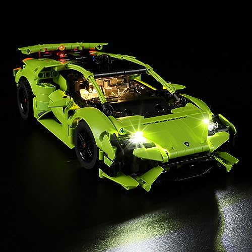YEABRICKS LED Light for Lego-42161 Technic Lamborghini Huracán Tecnica Building Blocks Model (Lego Set NOT Included) - Image 2