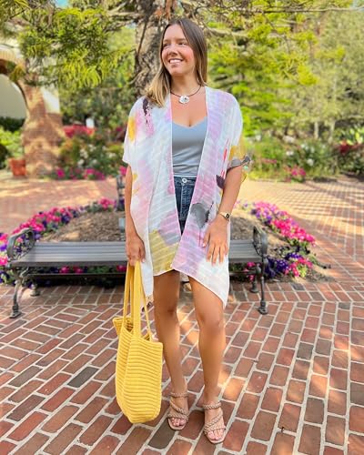 Image of Humble Hilo Womens Kimono Cardigan Sleeveless Lightweight Cover Up Casual & Flowy, 2 Sizes
