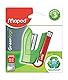 Maped - Hefter GREENLOGIC Standard Mini 24/6 - 12/15 Blätter - inklusive 400 Heftklammern 24/6 - mit eingebautem Heftklammernzieher - aus 95% recyceltem Material,