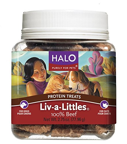 Halo Liv-A-Littles Holistic Freeze-Dried Dog Treats And Cat Treats, 2.75 Oz Of Freeze Dried Beef