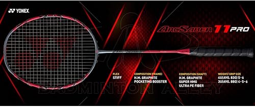 Miniatura 4 de Yonex ArcSaber 11 Pro - Raqueta de bádminton sin cuerda