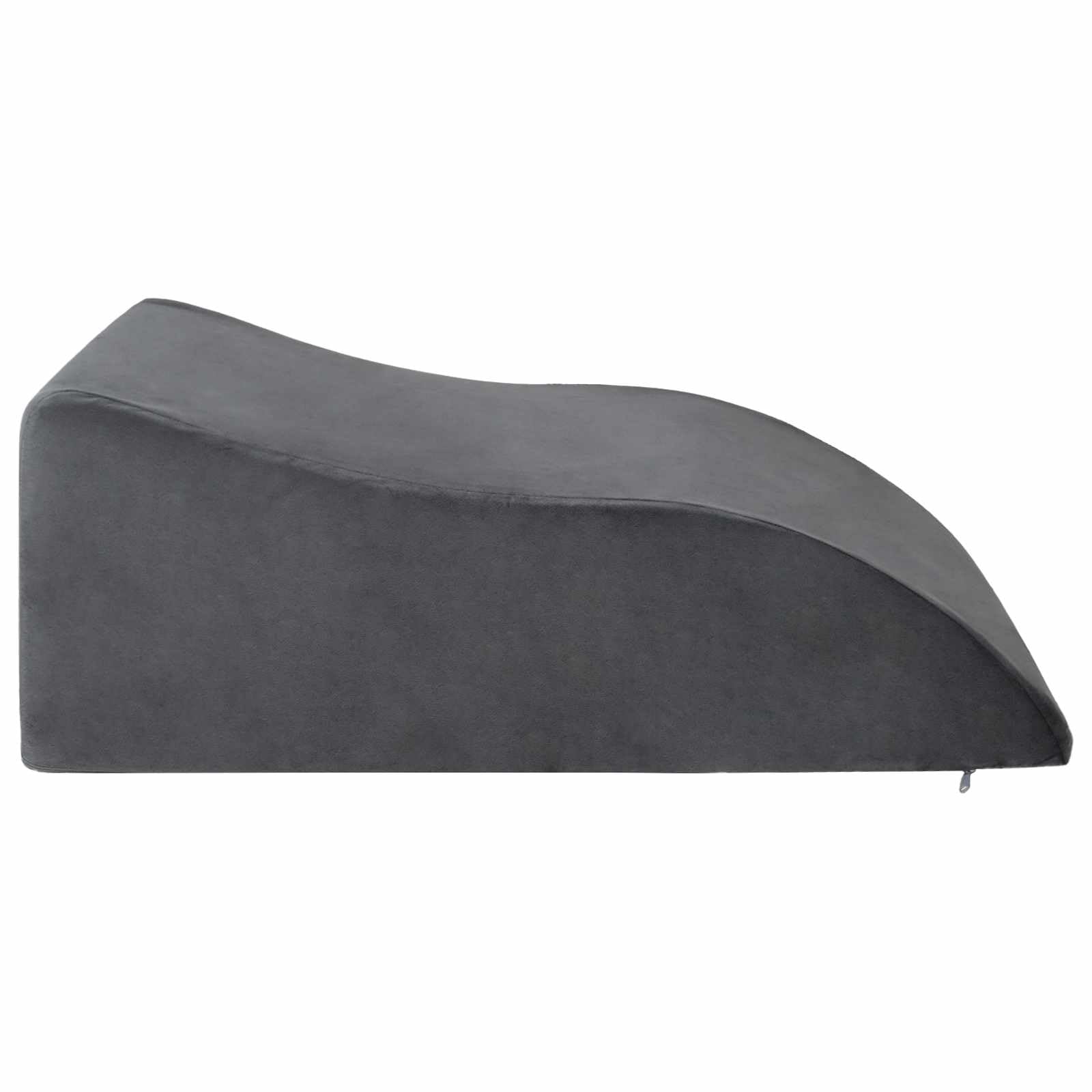 Poduszka na nogi, szara, 68 x 41 x 24 cm, pianka poliuretanowa, ergonomiczna poduszka z pianki memory, oddychająca i łatwa w utrzymaniu, do sypialni i na sofie
