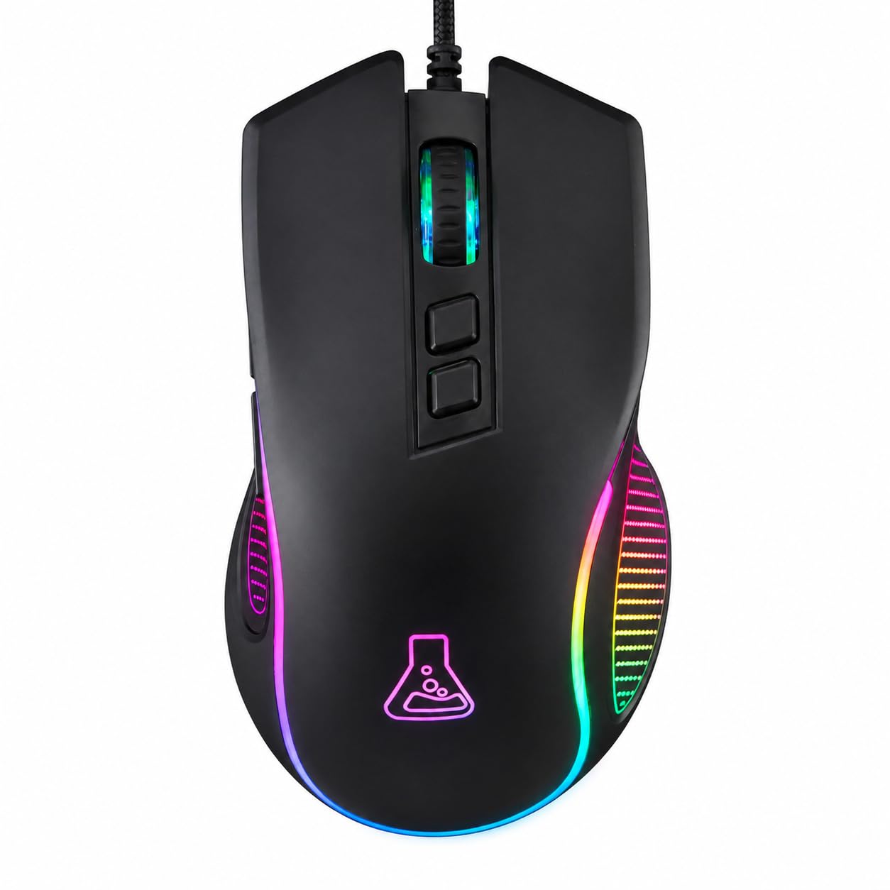The G-Lab Kult Thorium - Gaming Mouse Cable USB - Precise Gamer Mouse 12800 DPI, 1000Hz, 7 Buttons, 95g - RGB Gaming Mouse with Macros - PC, PS4, PS5-image-9