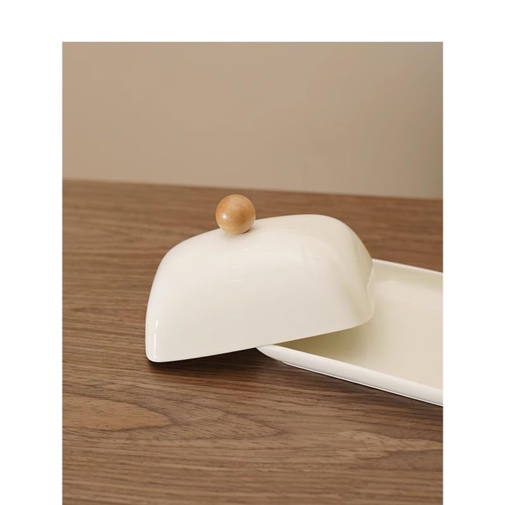 Ceramiczna miska na masło, minimalistyczna, lodówka, pudełko do przechowywania, pojemnik na żywność, wielofunkcyjny