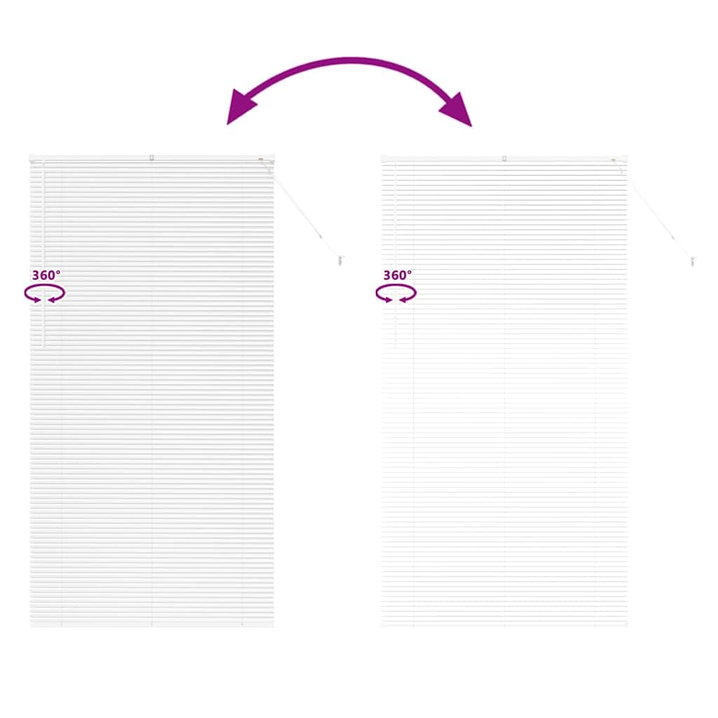 vidaXL Persianas venecianas Manual 220 x 110 cm Aluminio, Persianas Modernas para Interiores, de Aluminio Ajustables, Elegantes tratamientos para Ventanas en casa y Oficina
