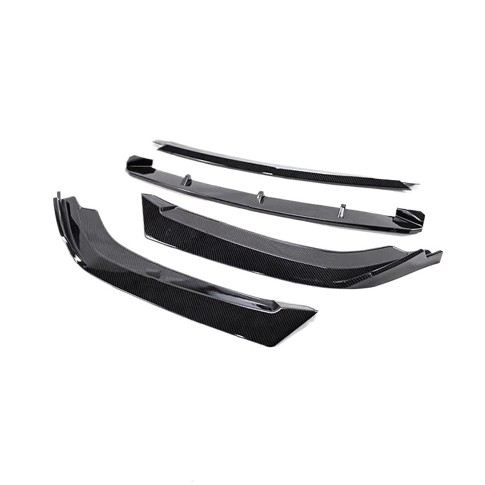 Parachoques Delantero Coche Spoiler 4 Piezas Difusor Parachoques Delantero Alerón Barbilla para Cupra Leon VZ para TSI Sportstourer VZ 2024 2025 Kit Carrocería Kit lip