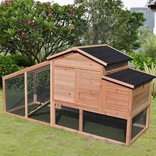 Hühnerstall Outdoor Heavy Duty Hühnerstall mit Auslauf Freilandhaltung Kaninchen Haustierstall Haus Hölzerne Zuchtbox… – Bild 4