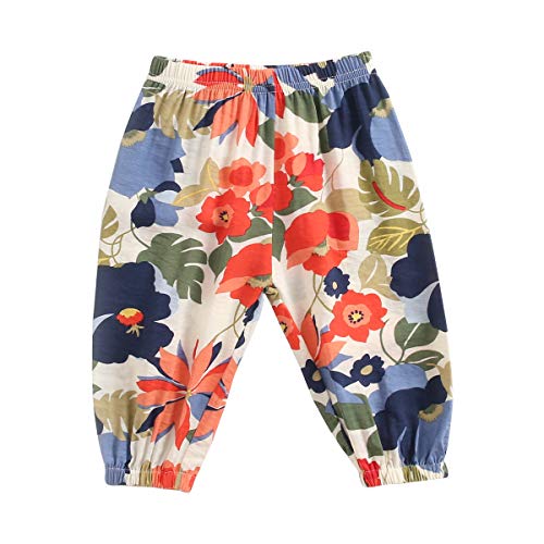 Sanlutoz Fleur Bébé Filles Un Pantalon Doux Été Bébé Pantalons Longs des Gamins Mode (12-18 Mois, BPS9061) Cover