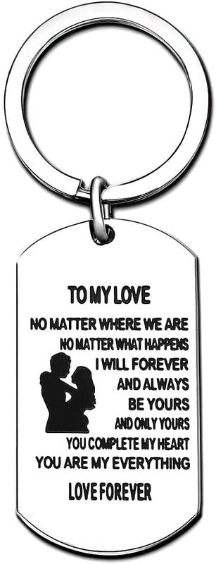 Image of Anniversary Valentines Birthday Boyfriend Girlfriend Gifts keychain