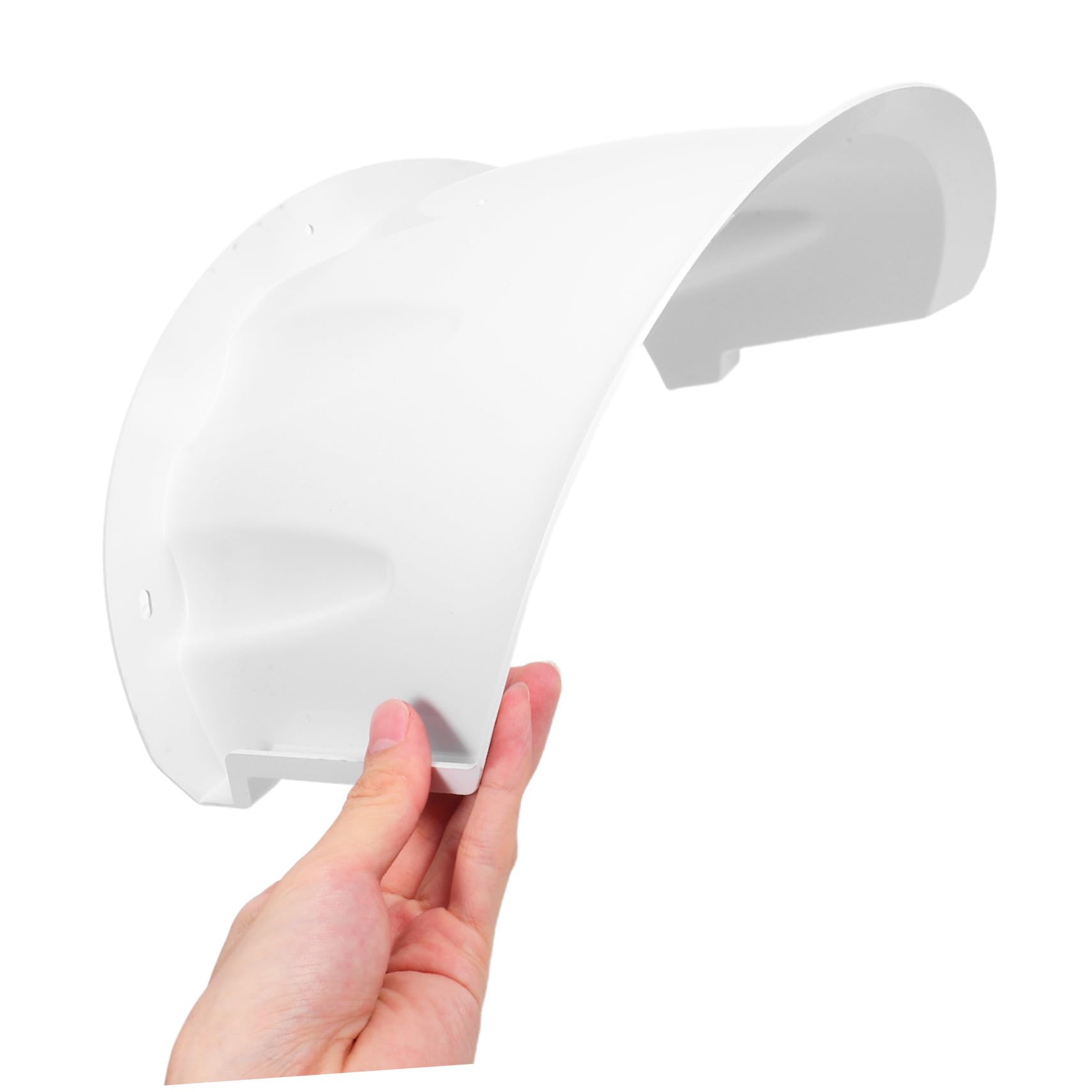 Boîtier de Protection pour Caméra Extérieure 4 Pièces PVC Demi-dôme Blanc