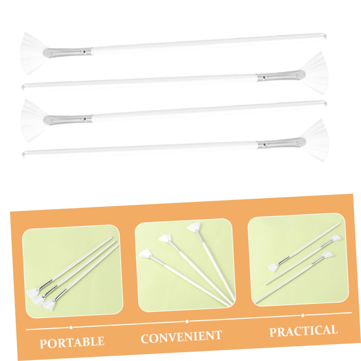 FOMIYES 5sets Facial Set Esthetician Quality Makeup Applicators for Masks Serums Mud and Highlighting 6 Brush Set 4pcs*5