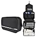 Hanging Toiletry Bags Travel Organizer Handbag Waterproof Compact Cosmetic Bag Carry Case with Hanging Hook for Personal Care Hygiene Purse (black)