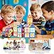 mysoler Magnetische Bausteine 63 Teile mini Magnetbausteine Magnete Kinder Magnetspielzeug Set für Kinder ab 3-8 Jahren, Bauklötze für Jungen & Mädchen, Mit Auto-Rädern für mehr Modellmöglichkeiten