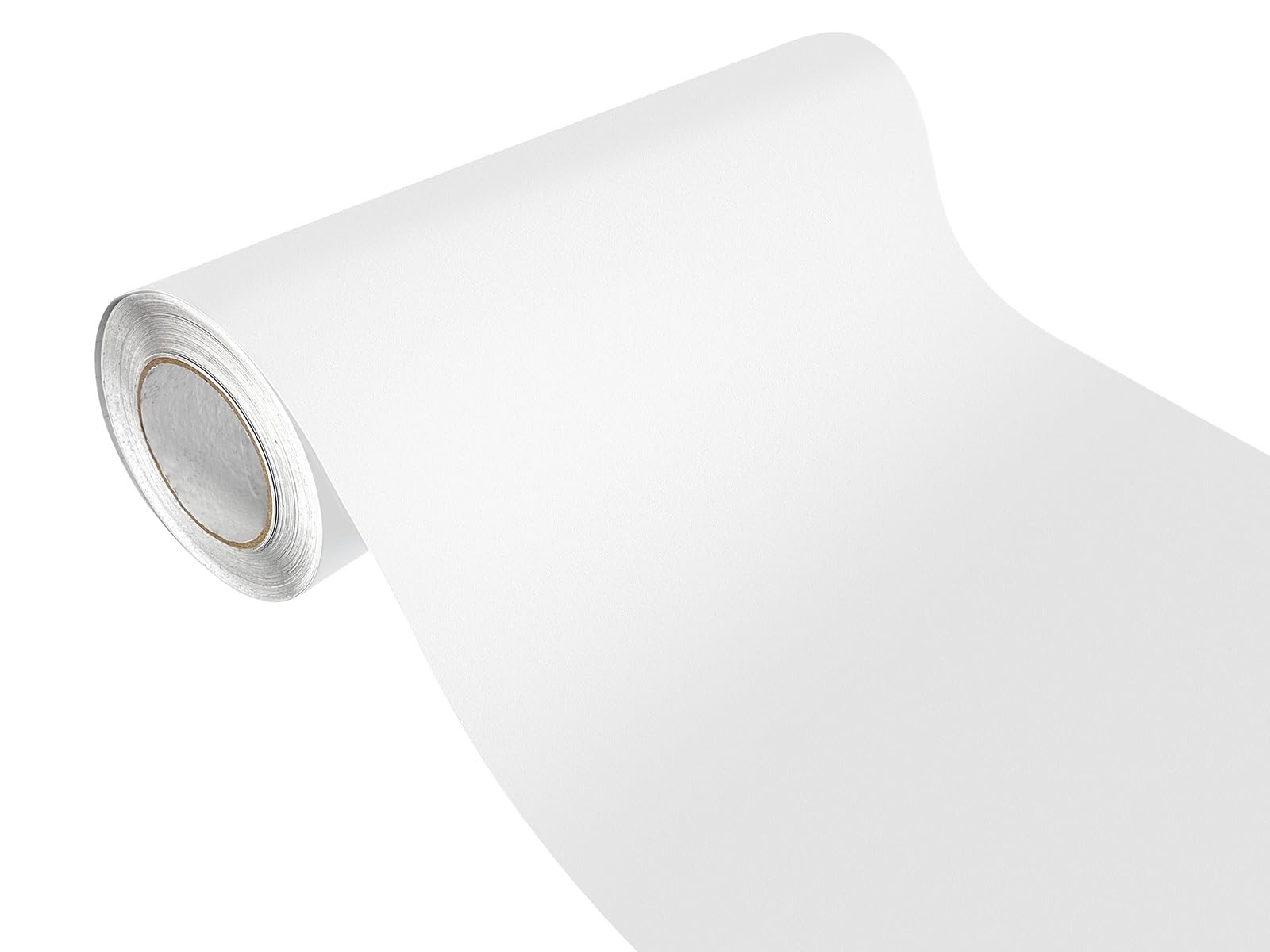 Autofolie matt 50x100 cm | Klebefolie Auto mit Luftkanal-Kleber und UV-Schutz | Selbstklebend Folie für Innen und Außen | Auto Folierung für Tuning | Carwrappingfolie | Strukturfolie Weiß Matt