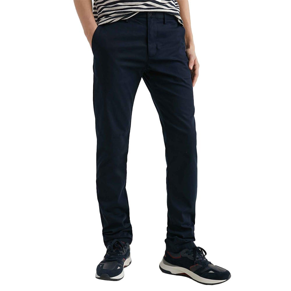 Tommy Hilfiger Men's Blue (Desert Sky) ’S Core Denton 1985 Pima Cotton Chinos, 34W/32L