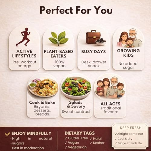 Image of Earthen Story Premium Black Raisins 500g | Naturally Sweet Dried Grapes | Source of Fibre & Natural Antioxidants