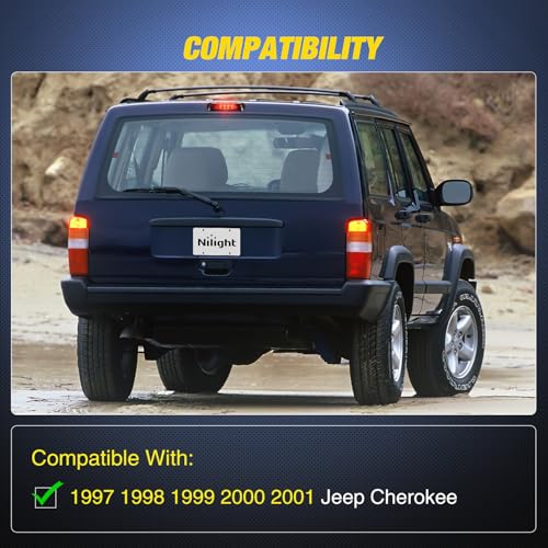 Image of Nilight Third Brake Light for Jeep Cherokee 1997 1998 1999 2000 2001