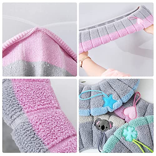 image for Guojanfon 4 Pieces Toilet Cover Toilet Seat Cover Pads with Handle Toi