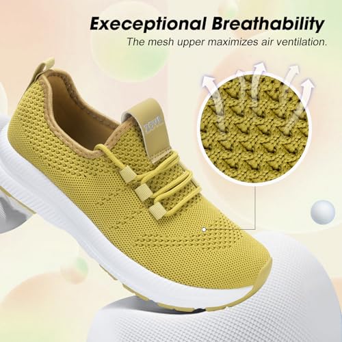 Image of ZOVE Wide Toe Box Shoes Women Extra Wide Width Sneakers Ultra Light Road Running Shoes Non-Slip Tennis Sneakers Breathable Walking Athletic