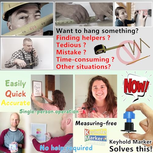 Keyhole Marker Hanging Kit with Level