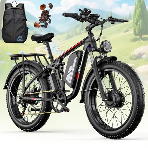 PUJH 6000W Dual Motor Electric Bike for Adults
