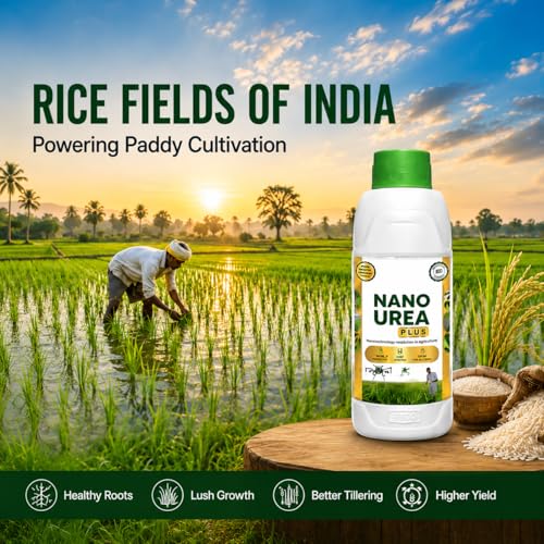 Image of Nano Urea Plus Liquid Nitrogen Fertilizer Soil Application & Water Soluble For All Plants & Garden - 500ML Bottle